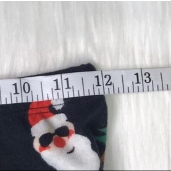 NWT SO Christmas theme leggings size XS extra small black pants Santa - Picture 3 of 4